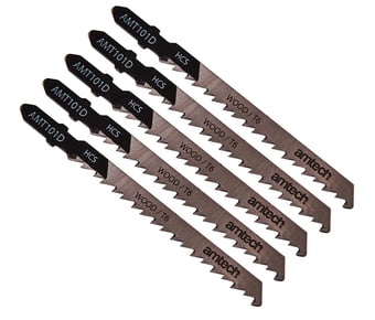 picture of Amtech 5 Piece Wood Jigsaw Blade Set - AMT101D - [DK-M1606]
