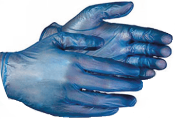 picture of Supreme TTF Disposable Blue Vinyl Powder Free Gloves - Box of 100 - HT-BVINYLPF