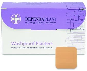 Picture of Dependaplast - Washproof Plasters - 4cm x 4cm - Box of 100 - [RL-531]