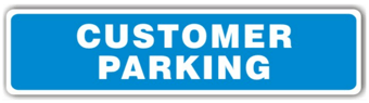 Picture of Customer Parking Sign - 600 x 146mm - [PSO-MCP7576]