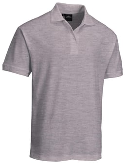 picture of Portwest - Naples Polycotton Polo Shirt - Heather Grey - PW-B210HGR