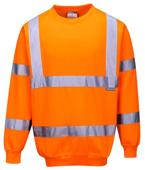 picture of Portwest Orange Hi Vis Polycotton Sweatshirt - PW-B303ORR