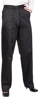 Picture of Portwest - LW97 Ladies Elasticated Trousers - Black - Regular Leg - PW-LW97-BLK