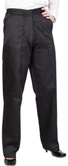 Picture of Portwest - LW97 Ladies Elasticated Trousers - Black - Regular Leg - PW-LW97-BLK - (DISC-R)