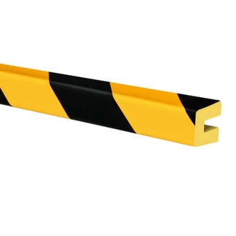 picture of Moravia 1000mm Yellow/Black Push-fit Traffic-line Protection - U-Profile Rectangle 30/25/8 mm - [MV-422.24.758]