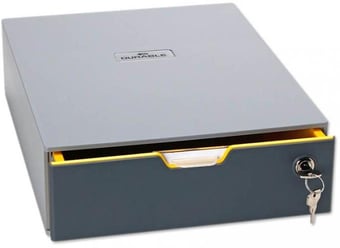 picture of Durable - VARICOLOR 1 Safe Storage Box - Multi Coloured - 280 x 95 x 356 mm - [DL-760127]