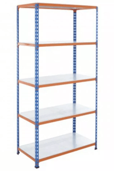 Picture of BiGDUG BiG200 Shelving 5 Levels - Steel Shelves - 1830h x 1220w x 455d mm - 140kg UDL - [BDU-B21812045BOS]