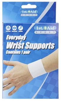 picture of 1ST AID - Elasticated Wrist Support Sports Bandage - Choice of Sizes - PI-751077 - (DISC-X)