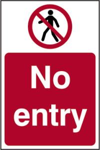 picture of Spectrum No Entry – SAV 200 x 300mm - SCXO-CI-11630