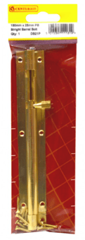 picture of Centurion PB Straight Barrel Bolt - 150mm x 25mm (1") - [CI-DB21P]