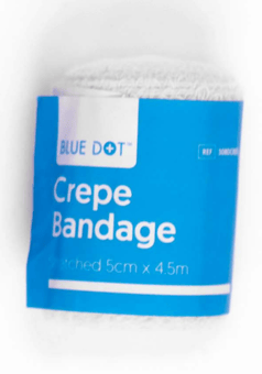 picture of Blue Dot Crepe Bandage 5cm x 4.5m - Pack of 10 - [CM-30BDCR05]