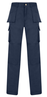 picture of Absolute Apparel AA Utility Cargo Trousers - Tall Leg Navy Blue - AP-AA755T-NAV