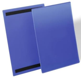 picture of Durable - Magnetic Document Sleeve A4 Portrait - Dark Blue - Pack 50 - [DL-174407]