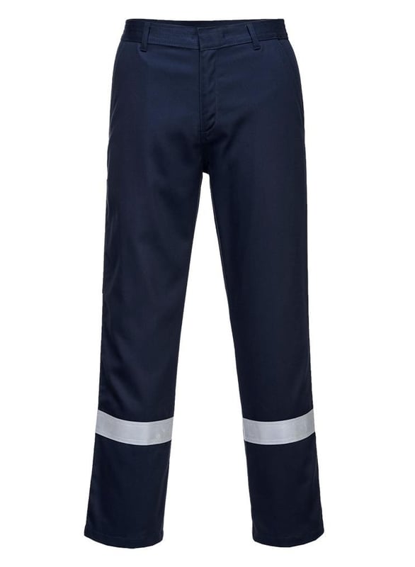 picture of Portwest - Navy Bizweld Iona Trouser - Conforms to EN ISO 11611 Class 1 and EN ISO 11612 - PW-BZ14NAR