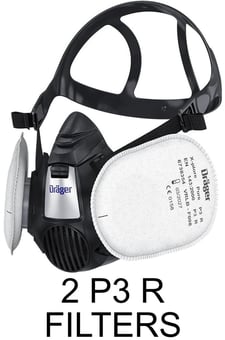 picture of Dräger X-plore Construction Set - Half Mask & Two P3 Filters - [BL-R56960]