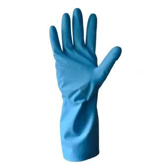 picture of Polyco PURA Nitrile Flocklined Glove Blue - BM-47N