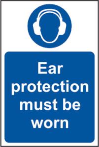 Picture of Spectrum Ear protection must be worn - SAV 200 x 300mm - SCXO-CI-11446