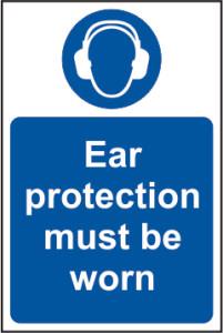 Picture of Spectrum Ear protection must be worn - SAV 200 x 300mm - SCXO-CI-11446