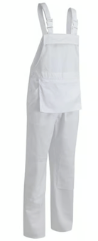 Picture of Bib N Brace - 240 gsm Polyester / Cotton - White - CC-544-WHT