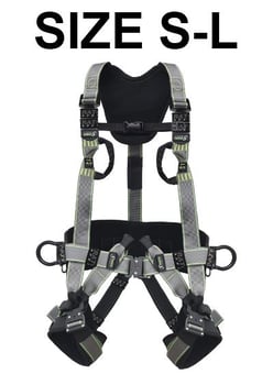 picture of Kratos Hybrid Airtech 5 Points Full Body Harness -  Size S-L - [KR-FA1021500]