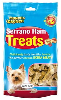 picture of Munch & Crunch Serrano Ham & Beef Dog Treats 175g CDU - [PD-MC0133]