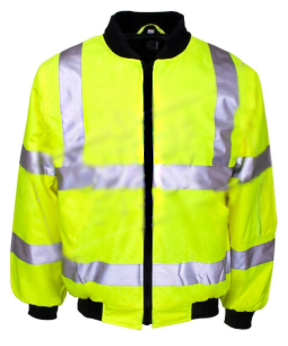 Pilot Style - Quality Yellow Lightweight Hi-Vis Bomber Jacket - Size 3XL - [ST-38941] - (DISC-W)