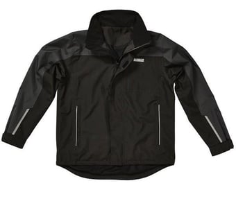 picture of Dewalt - Storm Lightweight Waterproof Grey/Black Jacket - Rip-Stop Polyester Outer/Polyester Mesh Inner - SS-STORM