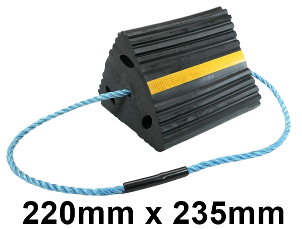 Vulcascot Wheel Chocks - Black - 220mm x 235mm - [VS-WCB220]