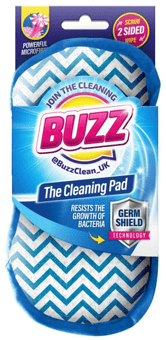 picture of Buzz Cleaning Pad with Germ Shield Blue - [OTL-320751]