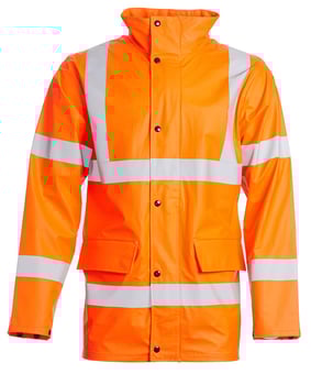 picture of Blackrock PU Hi-Vis Rain Jacket - Orange - RDO-83200
