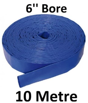 picture of Good Abrasion PVC Layflat Hose 6" Bore - 153.2mm O/D x 150mm - 10 Metre - [HP-LFL6/10]
