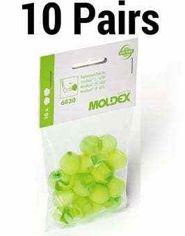 picture of Moldex 6830 Hearing Protection Replacement Pods for Moldex Jazz Band- Pack of 10 pairs - [MO-6830]