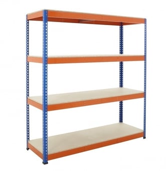 Picture of BiGDUG BiG400 Racking 4 Levels - Chipboard Shelves - 1980h x 2135w x 760d mm - [BDU-B41921074BO]