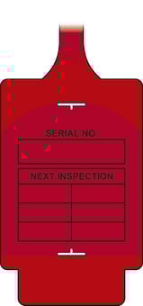 Picture of AssetTag Flex - Inspection 2 - Red - Pack of 10 - [CI-TGF0210R]