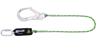 picture of Honeywell Shock Absorbing Lanyard Kernmantel 2m - 1QT and 1GO65 Edge Tested - [HW-1032380]