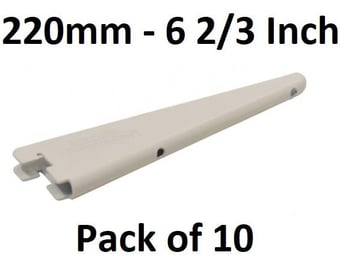 picture of Twin Track Shelving Bracket - 220mm - Pack of 10 - [CI-AB12L]