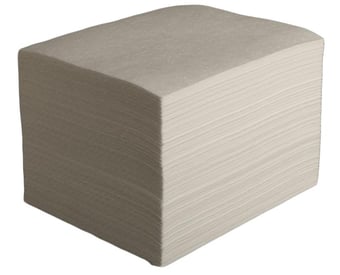 picture of Ecospill Medium Absorption Double-Sided Oil-Only White Pads - Pack of 100 - [EC-H0420100] - (HP)
