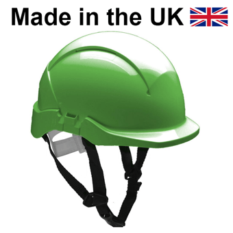 picture of Centurion Concept SecurePlus Green Safety Helmet - Reduced Peak Slip Ratchet Non Vented - [CE-S08CGL]