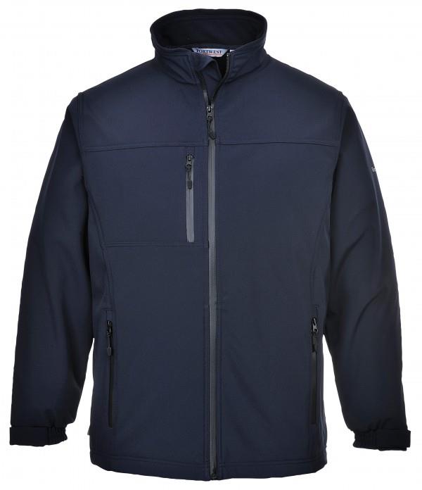 picture of Portwest - TK50 Navy Breathable Softshell Jacket - PW-TK50NAR