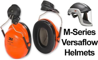 picture of 3M Peltor H31 Hearing Protector Helmet Attachment For 3M Versaflo & Jupiter - SNR 28 - [3M-H31P3AF]