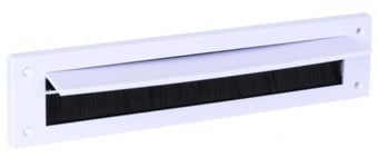 picture of WARMSEAL - Letterbox Draught Excluder With Opening Flap - White - 43mm x 275mm - [CI-G61201]