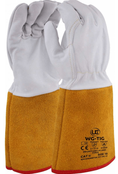 picture of UCI WG-TIG Premium TIG Welding Gauntlet with Golden Cuff - [UC-G/WG-TIG/10]