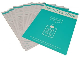 picture of Hot Work - Permit to Work - Pack of 10 - [CI-14890]