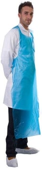 picture of Supertouch - PE Aprons on a Roll of 200 Aprons - Blue 69x107cm - [ST-40611]