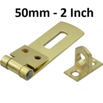 picture of Brass Hasp & Staple - 50mm (2") - Single - [CI-SP52L]