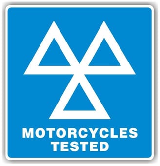 picture of MOT Sign - 3 Triangles Motorcycles Tested Sign - 625 x 600mm - [PSO-MTT7515]