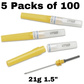 picture of Vacutainer Needle - 21g - 1.5" - 5 Packs of 100 - [ML-K2167-PACK]