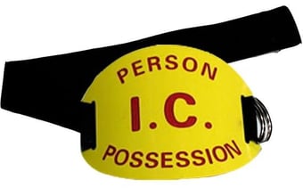 picture of Person I.C. Possession Acrylic Arm Badge With Elasticated Strap - [UP-0044/150026]