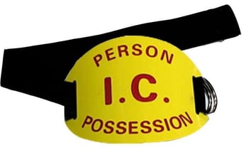Picture of Person I.C. Possession Acrylic Arm Badge With Elasticated Strap - [UP-0044/150026]