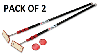 picture of ZipWall® 10 - Spring-loaded Poles - 3m - 128cm x 8cm x 6cm - Pack of 2 - [ZP-ZP2]